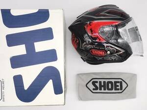 SHOEI ショウエイ J-FORCE IV REFINADO ジェイ-フォース フォー レフィナード J-FORCE4 RED/BLACK ジェットヘルメット Sサイズ