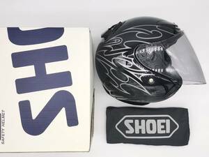 SHOEI ショウエイ J-FORCE II JACK ジェイ-フォース ツー ジャック J-FORCE2 BLACK/GREY ジェットヘルメット Lサイズ