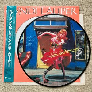 美品◆帯◆ピクチャー盤 LP◆Cyndi Lauper(シンディー・ローパー)「She's So Unusual (Picture Disc)」◆1983年 30-3P-564◆PICTURE DISC