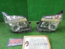 1EX7606 AC2)) トヨタ ヴォクシー ZRR70G/ZRR75G 後期型 X Lエディション 純正 ヘッドライト左右セット　コイト28-225_画像1