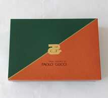 【未使用品】PAOLO　GUCCI　☆　フェイスタオル　２個セット　アカ、紺色　☆　日本製_画像2