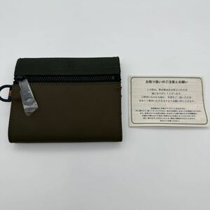 【定価12,100円/新品/送料無料】paul smith ポールスミス ナイロン 3つ折り財布 カーキ ミニ財布 ミニウォレット ブランド