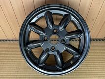 ダイハツ純正 MINILITE ミニライト 4本 14×4.5J ET45 4H PCD100 ガンメタ 美品_画像2