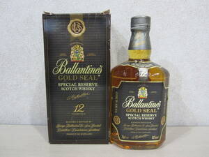 1円スタート！ バランタイン 12年 ゴールドシール 750ml 43％ スコッチウイスキー　未開栓 箱付き Ballantine's GOLD SEAL