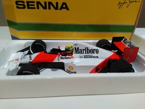 1/18マクラーレン ホンダ MP 4/5Ｂマルボロ塗装アイルトン・セナ京商ミニチャンプス