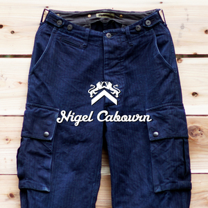 Size: 30 ナイジェルケーボン インディゴ HBT ブリティッシュアーミーパンツ Nigel Cabourn ヘリンボーンツイル ヴィンテージ RRL XS