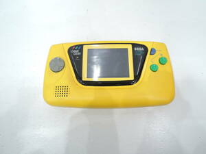 SEGA　GAME GEAR　HGG-3210　YELLOW　セガ　ゲームギア　本体　イエロー　通電ジャンク　A2485