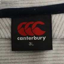 カンタベリー ロゴプリント 長袖 ジップパーカー 3L グレー Canterbury of New Zealand スウェット ビッグサイズ メンズ 231201_画像7