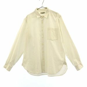 マーガレットハウエル 長袖 レギュラーカラー コットンシャツ M ホワイト MARGARET HOWELL メンズ 231220