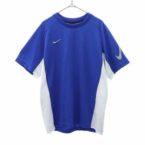 ナイキ 切替 トレーニング 半袖 ウェア L ブルー NIKE Tシャツ スポーツ メンズ 231228の画像1