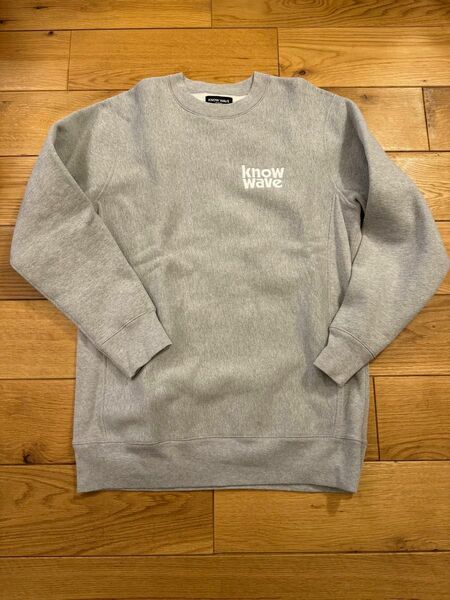 Know wave Sweat gray スウェット グレー　XL ノウウェーブ