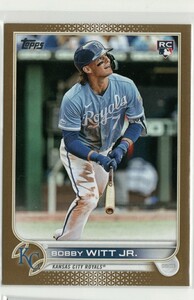 【2022枚限定】Bobby Witt Jr. 2022 Topps Update RC Gold Parallel Kansas City Royals ボビー・ウィット・ジュニア ロイヤルズ 金パラ