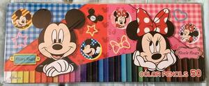 50色 色えんぴつ Disney ディズニー ミッキー ミニー