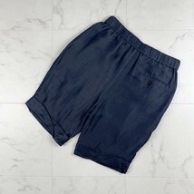 美品 3.1 Phillip Lim スリーワン フィリップ リム リネン混 ロールアップショートパンツ ボトムス レディース 黒 ブラック サイズ2*IC946_画像2