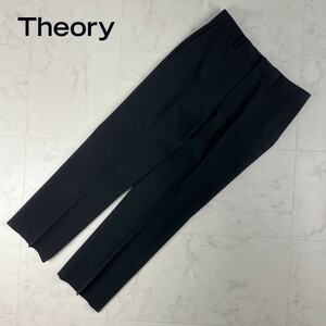 Theory セオリー センタープレス テーパード スラックスパンツ ボトムス メンズ 黒 ブラック サイズ32*KC29