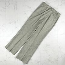 美品 Weekend Max Mara ウィークエンド マックスマーラ ウール混 ストレートパンツ ボトムス レディース グレージュ系 サイズ40*KC1307_画像2