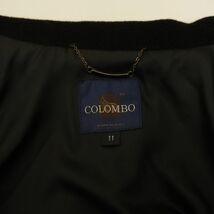 美品 COLOMBO コロンボ カシゴラ アンゴラ ウールポンチョ レディース 冬物アウター 黒 ブラック サイズ11*KC218_画像7