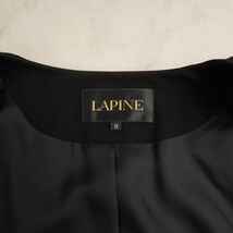 美品 LAPINE ラピーヌ ワンピースセットアップ スーツ 総裏 ミモレ丈 レディース 礼服 喪服 黒 ブラック サイズ9*KC1409_画像10