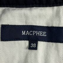 美品 MACPHEE マカフィー トゥモローランド ノーカラージャケット デザインポケット レディース アウター 黒 ブラック サイズ38*KC270_画像5