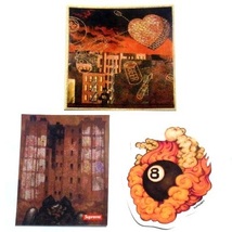 19AW Supreme Sticker Set ステッカー 3枚 セット Martin Wong マーティン・ウォン Ridge Street Big Heat 8-Ball_画像1