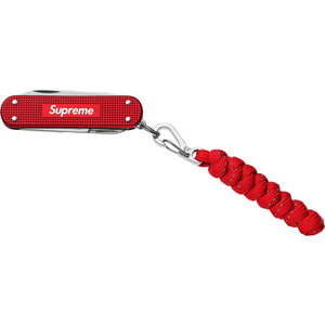 新品 19SS Supreme x Victorinox Classic Alox Knife ビクトリノックス クラシック 折りたたみ ナイフ マルチツール Red キーホルダー