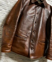 FREEWHEELERS フリーホイーラーズ GENCO別注 ブレーキマン コート BRAKEMAN COAT 検/カーコート/レザージャケット/ザ リアルマッコイズ_画像2