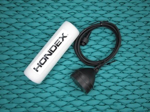 純正 HONDEX・ホンデックス TD08 (150-300kHz) コード2m プラグ3P PS-610C ワカサギ用振動子