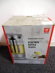 #193 ZWILLING electric glass kettle emf.niji- European tea kettle * breaking the seal ending,* electrification has confirmed.