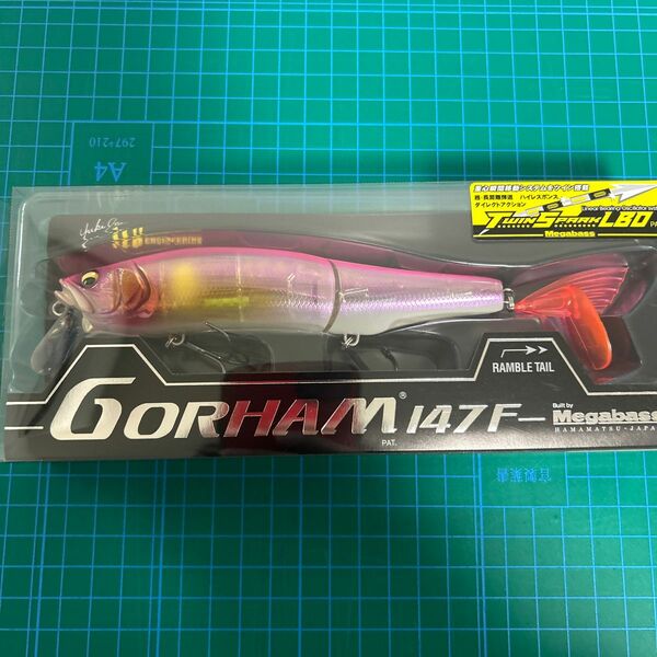 ゴーラム　GORHAM 147F GPオーロラピンクバック　メガバス　新品未使用品