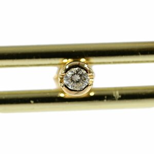 1円■片方スタッド 1P・4月 誕生石 ダイヤモンドピアス/K18YG/750-0.2g/イエローゴールド 翌日配送可■493821