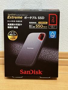 【2TB SSD】SanDisk ポータブルSSD 2TB USB3.1 Gen2 防滴 耐振 耐衝撃◆ SDSSDE60-2T00-J25 Extreme 高速読み書き