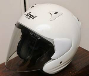 Arai ジェットヘルメット SZ-F ホワイト size M SZ-RAM系で一番シンプルなモデル 