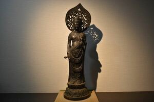 【GE】Y1017【コレクター所蔵品】時代 金銅仏立像 /中国美術 骨董品 時代品 美術品 古美術品 仏教美術