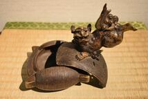 【GE】M487【コレクター所蔵品】時代 古備前獅子香炉 /美術 骨董品 時代品 美術品 古美術品 日本美術_画像5