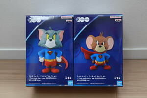 ★《新品未使用》トムとジェリー フィギュアコレクション ～Tom and Jerry as SUPERMAN～WB100周年ver. AB2種セット　プライズ景品未開封