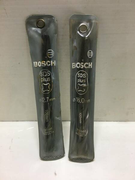 送料無料！！[税込・未使用品]　BOSCH・SDSプラスビット・コンクリート石材用16mm、12.7mm×有効長100mm未使用品