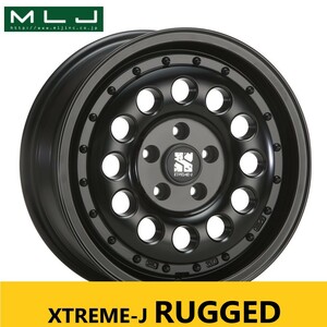 MLJ XTREME J ラギッド 人気 サテンブラック 新品4本 6.5J 16in IS32 PCD114.3 デリカ D5 RAV4 ヤリスクロス に