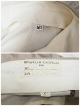 1円~【BRUNELLO CUCINELLI】ブルネロクチネリ ●スーツ セットアップ ジャケット ●コットン ●ベージュ Beige ●サイズ50（XL相当）_画像10