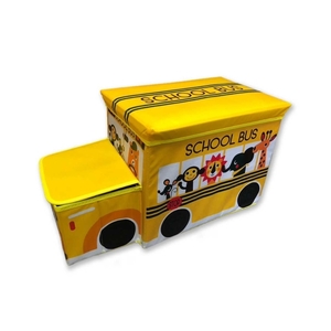 座れる・収納力あるストレージボックス 黄色 収納ボックス 収納BOX おもちゃ箱 スツール かわいい インテリア 収納 子ども