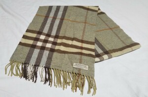 749送料200円 Burberry バーバリー マフラー ストール チェック柄 ノバチェック カシミヤ100％ カシミア メンズ レディース