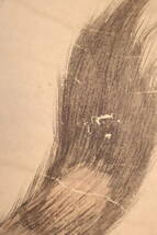 【勝幡】【挂軸】〈作者不明〉『虎図』（紙本肉筆） 中国画 人物図 山水図 花鳥図 日本 時代物 古画 掛け軸12-80_画像10