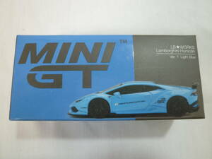 【MINI GT】ミニGT　1/64　LB★WORKS ランボルギーニ ウラカン Ver.１Light Blue【同梱可能】