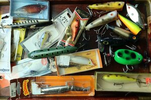 1980/90s ジャンク 部品取り USA オールドルアーセット / HEDDON 道楽 ABU ZEAL ハトリーズ BALSA50 FENWICK UMCO世代の昭和レトロ釣人に