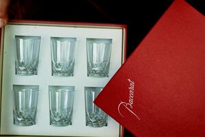 BACCARAT Ecailles 5.5CM オールドバカラ クリスタルグラス ショットグラス ウイスキー コニャック ブランデー 日本酒 大吟醸 純米酒に