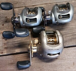 BASS PRO SHOP QUALIFIER 3台セット/ ABU 2500C クラス バス トラウト HEDDON 道楽 MEGABASS ザウルス等 昭和 平成 令和 オールドルアーに