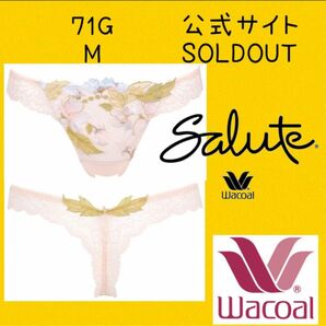 ☆Wacoal☆サルート71G 希少TバックショーツM ソング ランジェリー