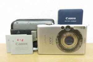 15159 ア511-559　カメラ　Canon IXY DIGITAL 55　キャノン　シルバー色 本体　コンパクト デジカメ　コンデジ　現状品　ヤ60