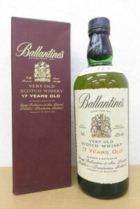 1870 小511-528　お酒　バランタイン 17年　Ballantine's　スコッチ ウイスキー　SCOTCH WHISKY　750ml 43%　未開栓 古酒　60