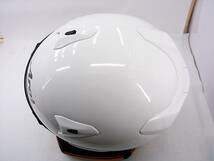 【送料無料】試着程度 美品 2020年製 Arai アライ MZ-F GLASS WHITE グラスホワイト Lサイズ 元箱付き ジェットヘルメット_画像5