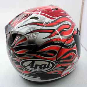 【送料無料】Arai アライ RX-7 RR5 HAGA ハガ 芳賀 Lサイズ スモークシールド付き フルフェイスヘルメットの画像5